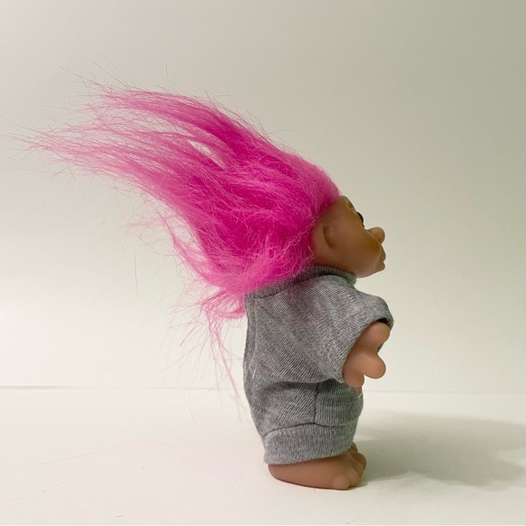 Vintage 1986 Baseball Dam Troll Bats Over Baseball Doll - Picture 8 of 16